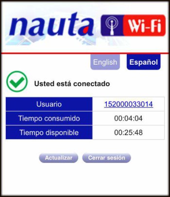 Wifi in Cuba - NAUTA Card Logout