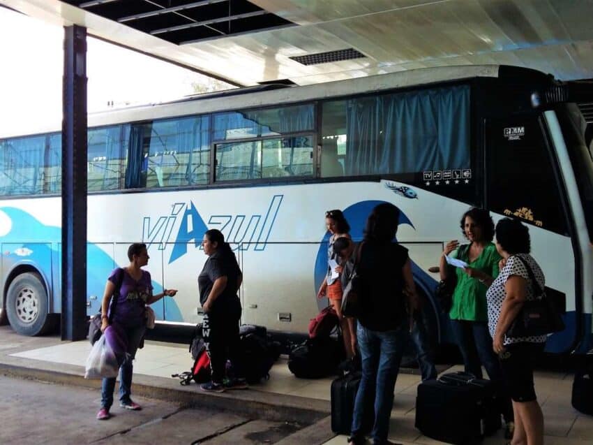 Storing Bags on Viazul Bus